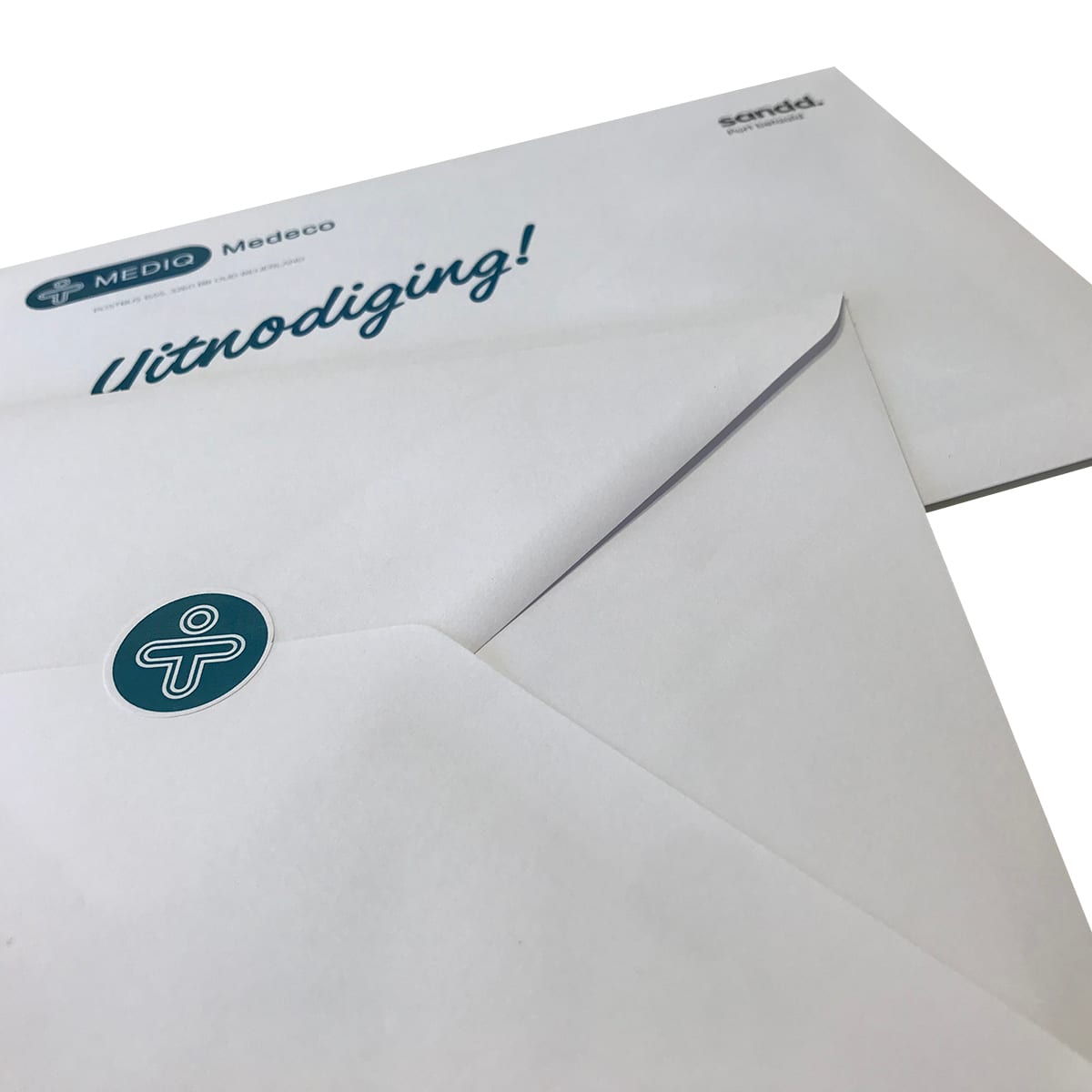 Uitnodiging + envelop + sluitzegel