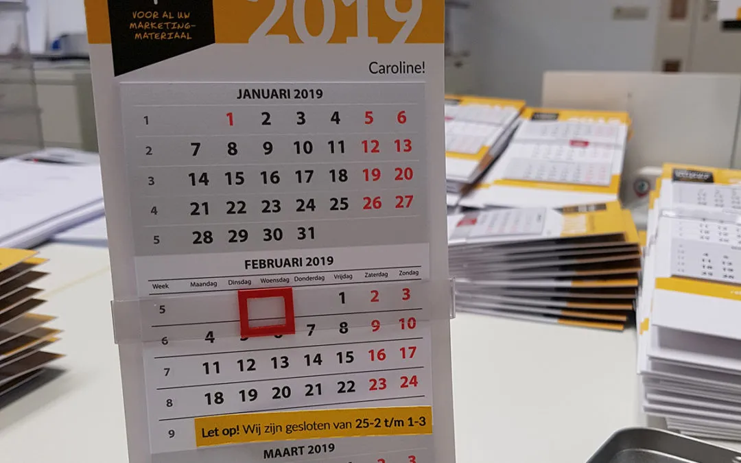 Kalenders op naam