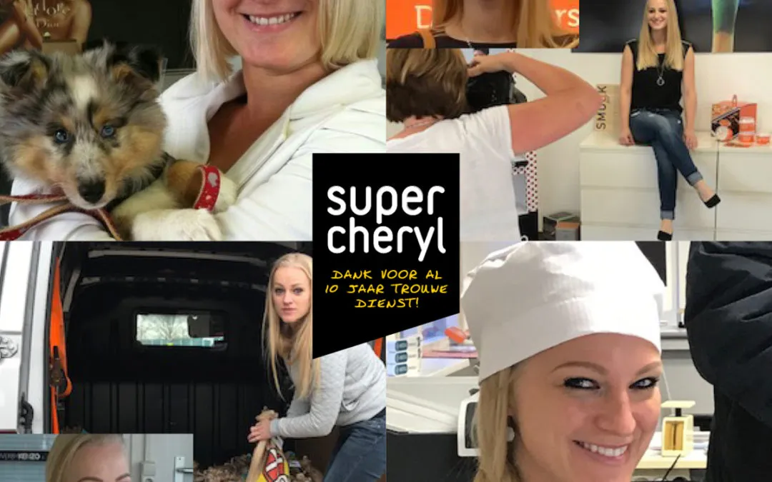 Cheryl & Reklamesuper 10 jaar samen!