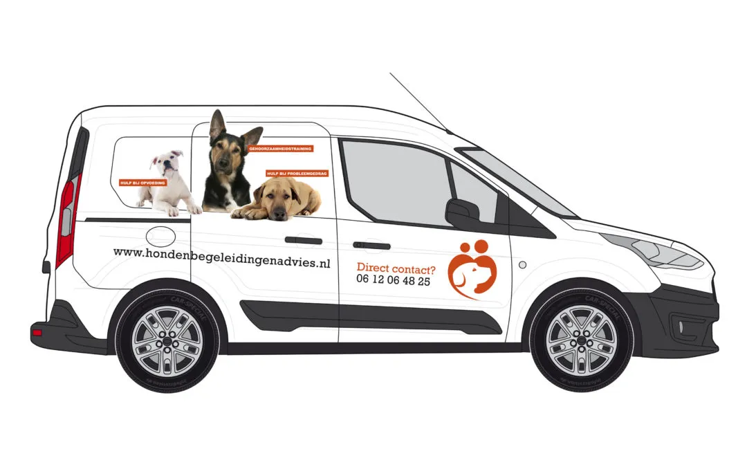 Belettering bestelwagen