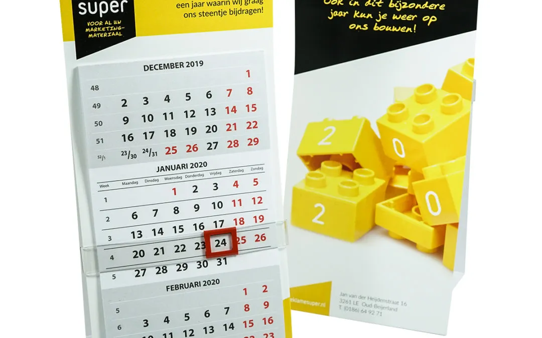 Reklamesuper bureaukalender